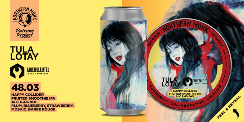 Northern Monk Patrons Project 48.03// Tula Lotay// Moersleutel// Happy Collider, fles