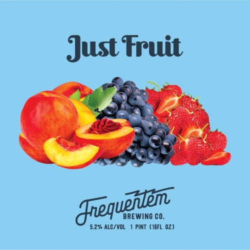 Frequentem Just Fruit (Strawberry, Peach, Concord Grape), fles