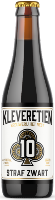 Het Nest KLEVERETIEN Straf Zwart, fles