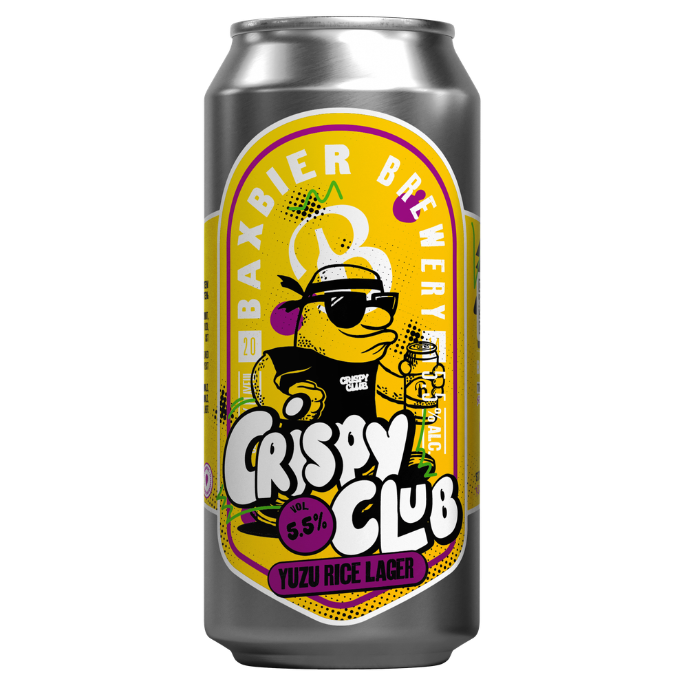 Baxbier CRISPY CLUB: Yuzu Rice Lager, fles