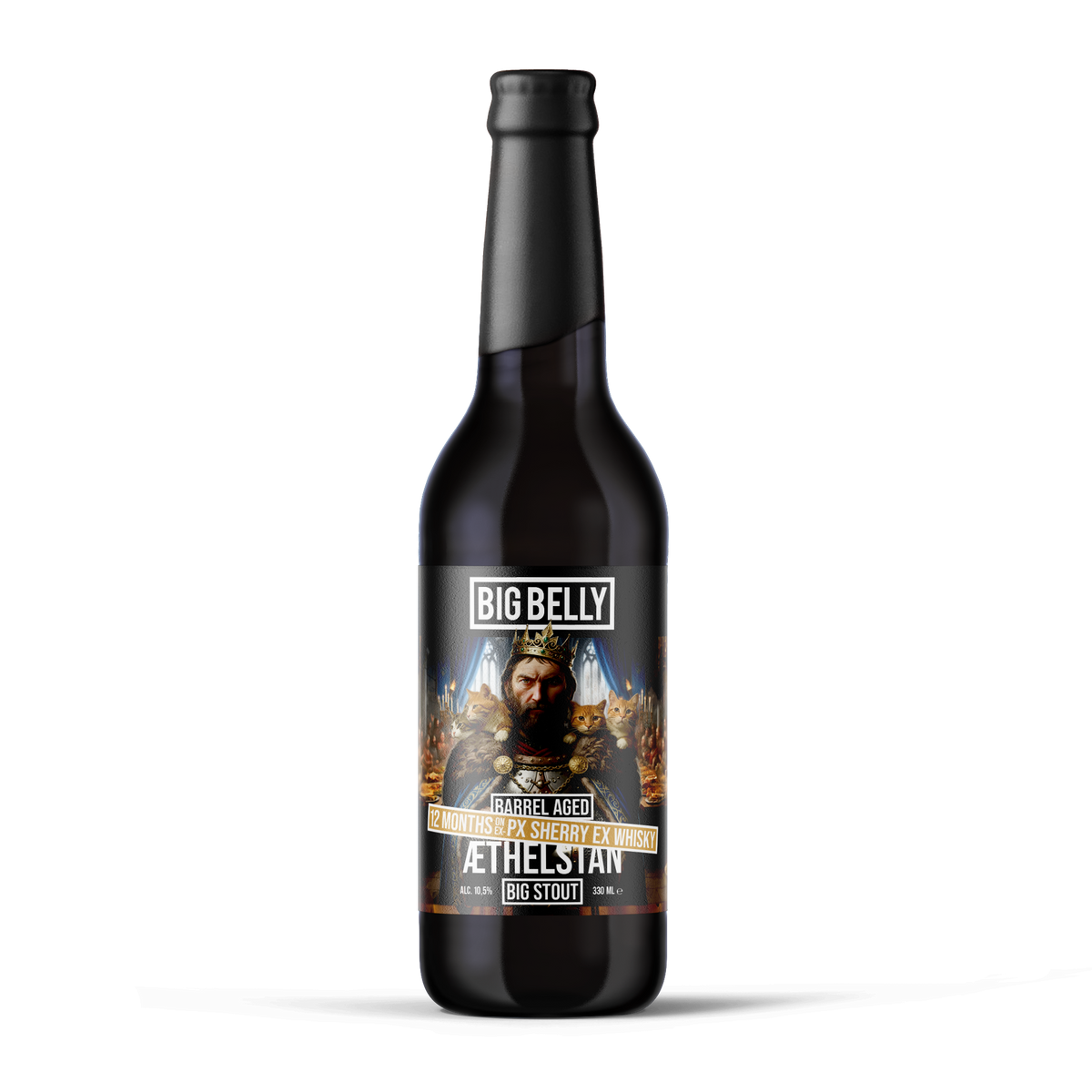 Big Belly ÆTHELSTAN B.A. 2026 - 12 MONTHS ON EX SHERRY WHISKEY BARRELS, fles