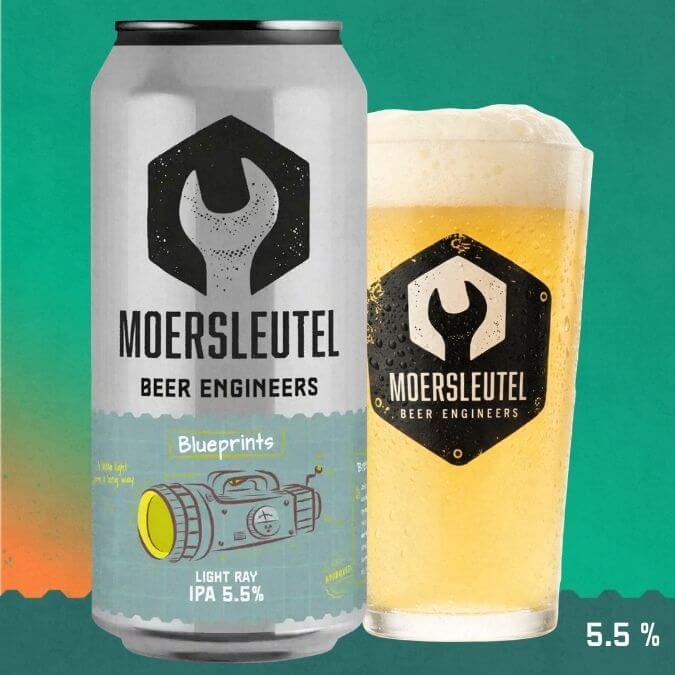 Moersleutel Blueprints: Light Ray, fles