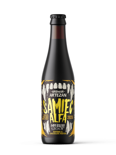 Browar Artezan - Samiec Alfa 2026: Banana Chocolate Foster, fles