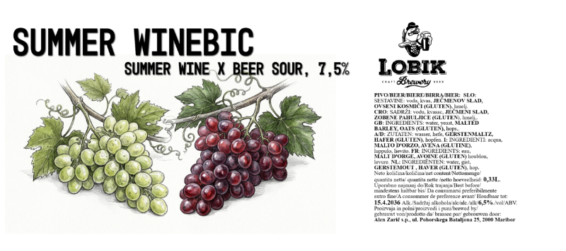 Lobik Summer Winebic, fles