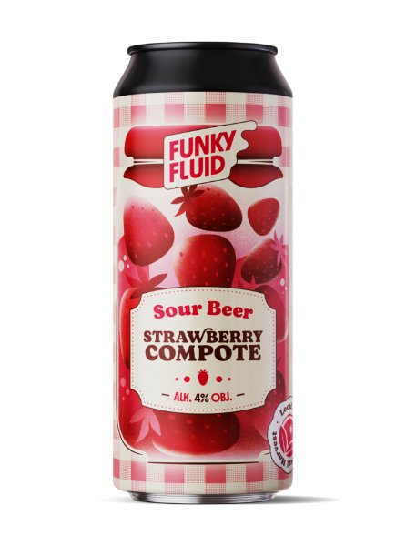 Funky Fluid - Local Harvest: Strawberry Compote, fles