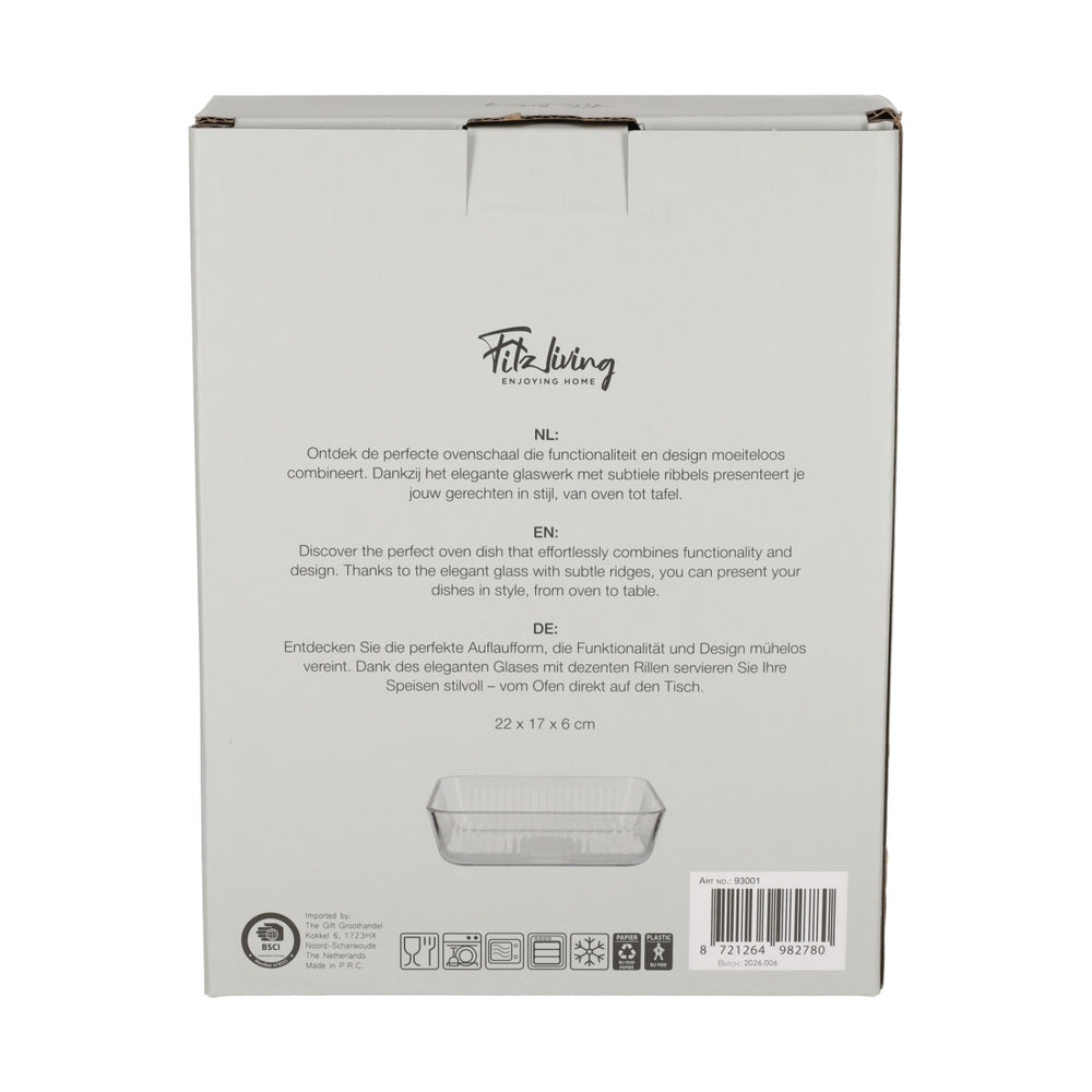 Ovenschaal Ribbel Small van FITZ Living, productfoto 4