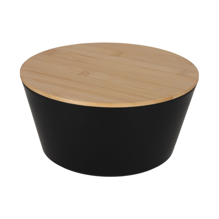 Saladeschaal met Deksel Zwart – FITZ Living