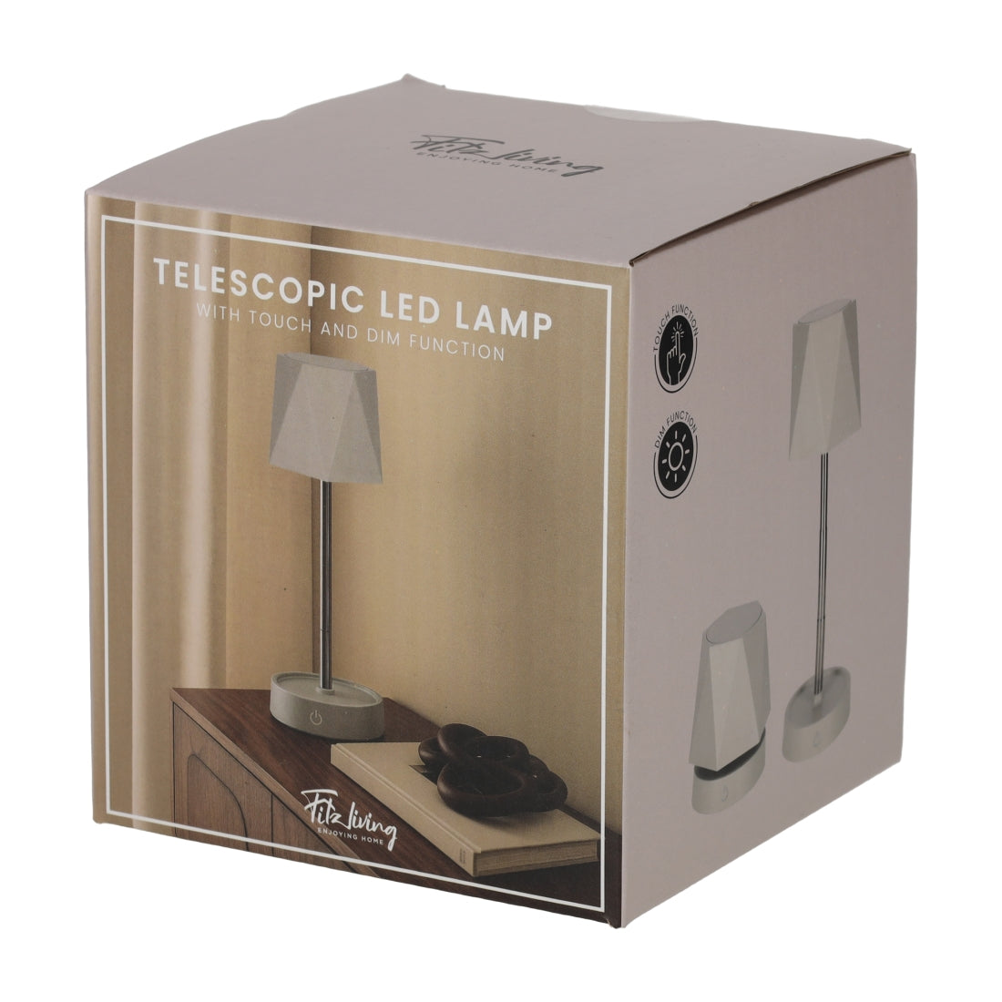 Telescopische LED Lamp Taupe van FITZ Living, productfoto 7