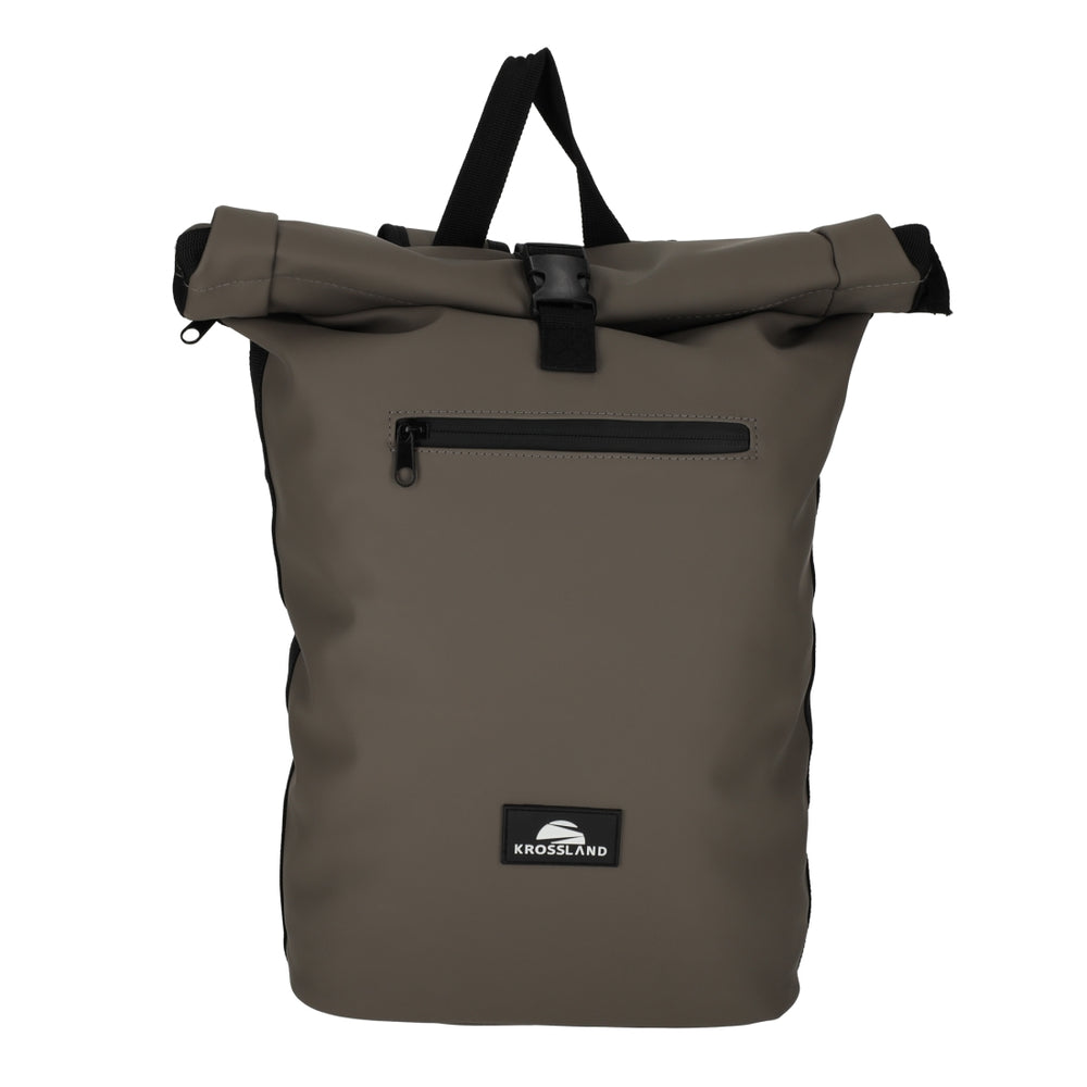 Dull PU Fiets Rugtas Taupe van KROSSLAND, productfoto 3