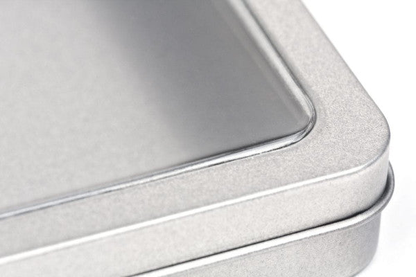 A6 MAXI VIEW A6 blikdoos met venster – metalen verpakking voor zichtbare presentatie