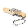 BE 05 Outdoor Bestek Set – 6-delig camping bestek met karabiner