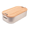LB BU 05  Blik lunchbox met beukenhouten deksel 700 ml – natuurlijk en stijlvol