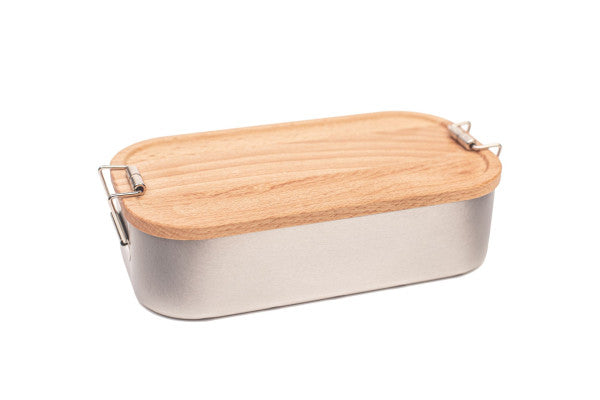 LB BU 05  Blik lunchbox met beukenhouten deksel 700 ml – natuurlijk en stijlvol