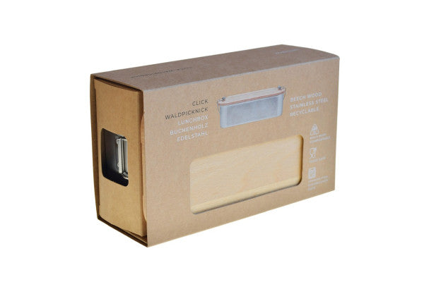 CP BU C4 RVS lunchbox met beukenhouten deksel – duurzaam en uniek