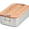 CP BU C4 RVS lunchbox met beukenhouten deksel – duurzaam en uniek