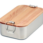 CP BU C4 RVS lunchbox met beukenhouten deksel – duurzaam en uniek