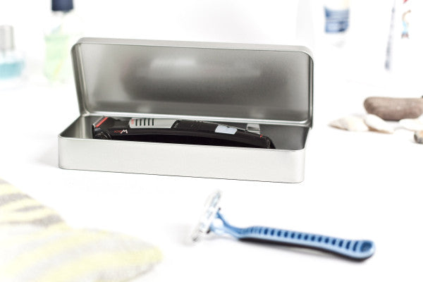 DSE 084 Rechthoekige Blikdoos – Metalen Opbergdoos voor Scheeraccessoires