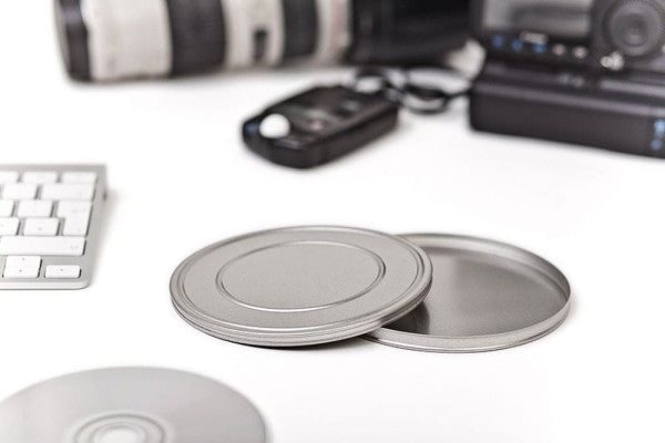 FD 005 Film blik doos Ø123 mm – retro en functioneel