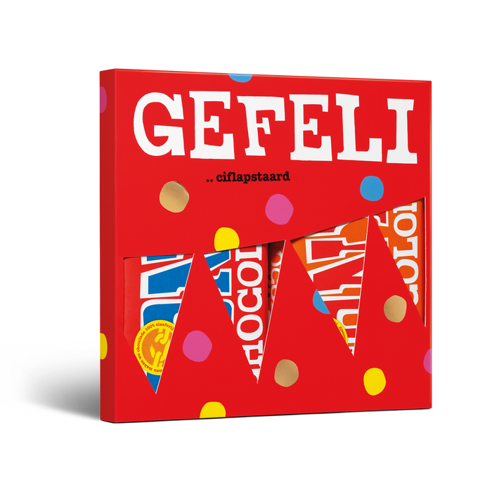 Tony's Chocolonely Duo doosje Gefeli, cadeaudoos met 2 repen