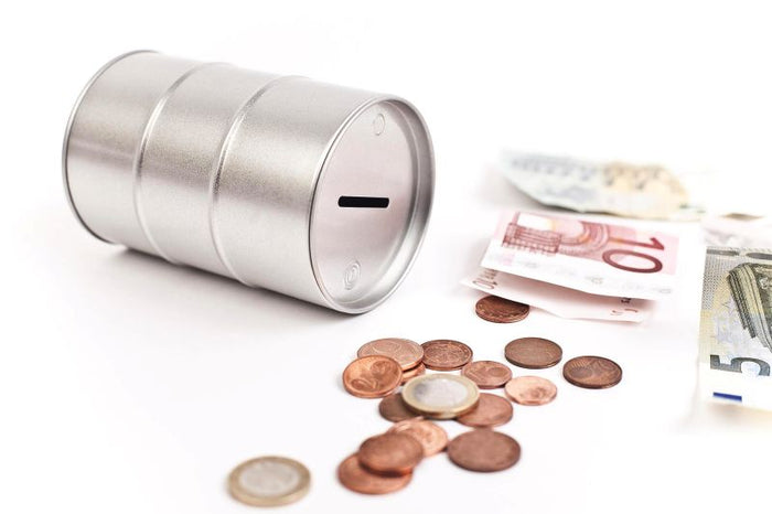 DSR 032 Oil barrel spaarpot Ø72x111 mm – opvallend en functioneel promotieartikel