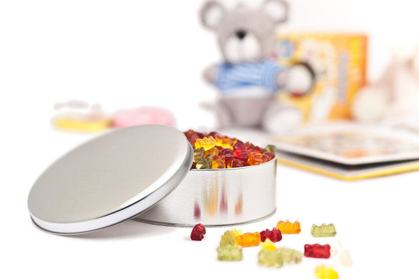 DSR 051 Koekblik Rond Ø150 mm – Gepersonaliseerde Cookie Tins voor bedrijven