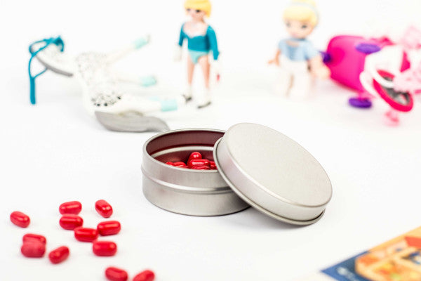 DSR 007 Rond Blikdoosje – Compact Metalen Opbergdoosje met Deksel