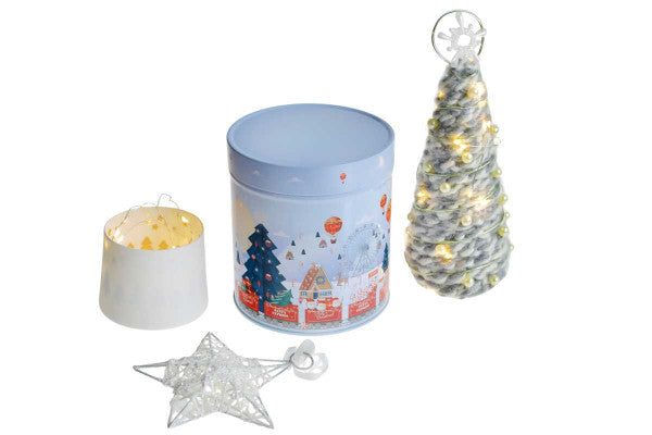 WD 026 Kerst koekblik – rond metalen blik voor gingerbread en kerstgeschenken
