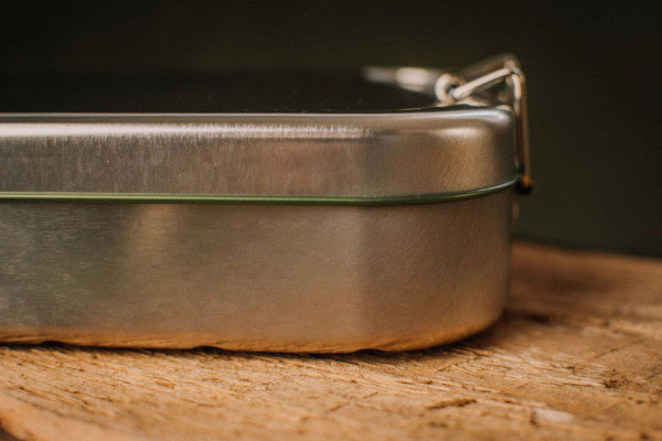 CP BA C5  LB GREEN Metalen lunchbox groen 700 ml – duurzaam en opvallend