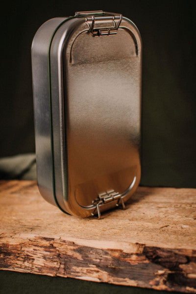 CP BA C5  LB GREEN Metalen lunchbox groen 700 ml – duurzaam en opvallend