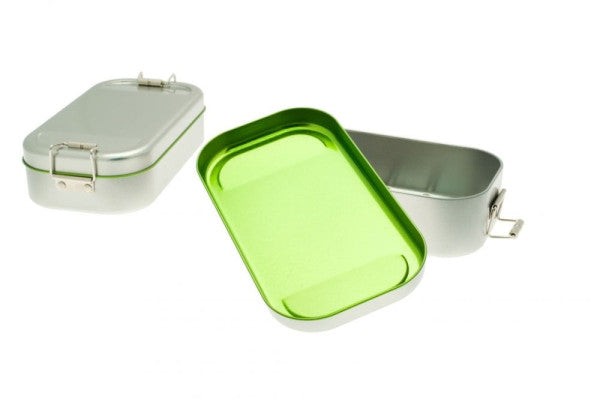 CP BA C5  LB GREEN Metalen lunchbox groen 700 ml – duurzaam en opvallend