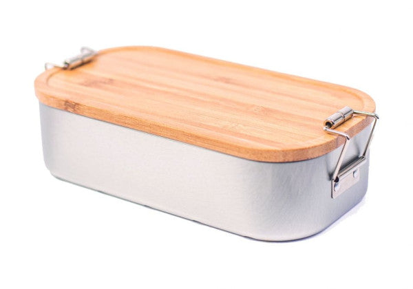 LB BA 05 Blik lunchbox met bamboe deksel 700 ml – duurzaam en stijlvol