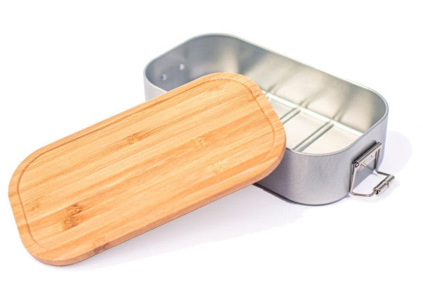 LB BA 05 Blik lunchbox met bamboe deksel 700 ml – duurzaam en stijlvol