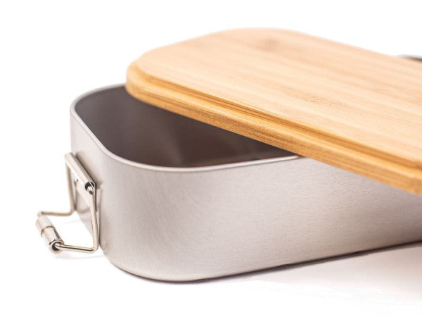 LB BA 05 Blik lunchbox met bamboe deksel 700 ml – duurzaam en stijlvol