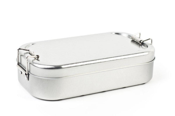 LB SILVER  Blik lunchbox zilver 700 ml – compact en veelzijdig
