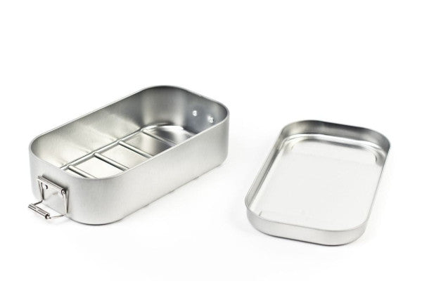 LB SILVER  Blik lunchbox zilver 700 ml – compact en veelzijdig