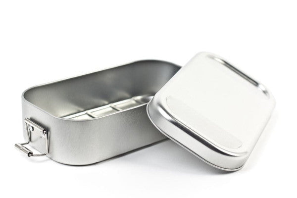 LB SILVER  Blik lunchbox zilver 700 ml – compact en veelzijdig