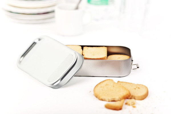 LB SILVER  Blik lunchbox zilver 700 ml – compact en veelzijdig
