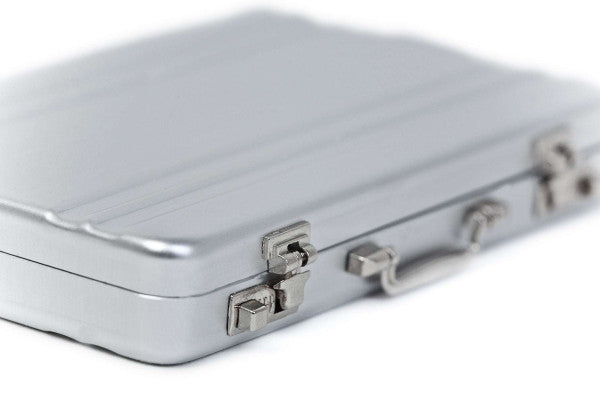 DSE 002 Mini aluminium koffer – Compacte metalen verpakking voor visitekaartjes en accessoires