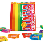 Tiny Tony's regenboogzak, geopende verpakking