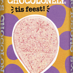 Tony's Chocolonely cadeaureep Tis feest, voorkant van de verpakking