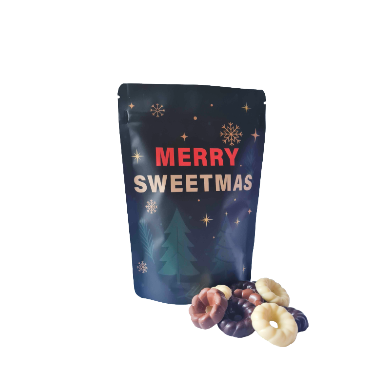 Kerst stazak, uitvoering chocolade assorti, 175 gram
