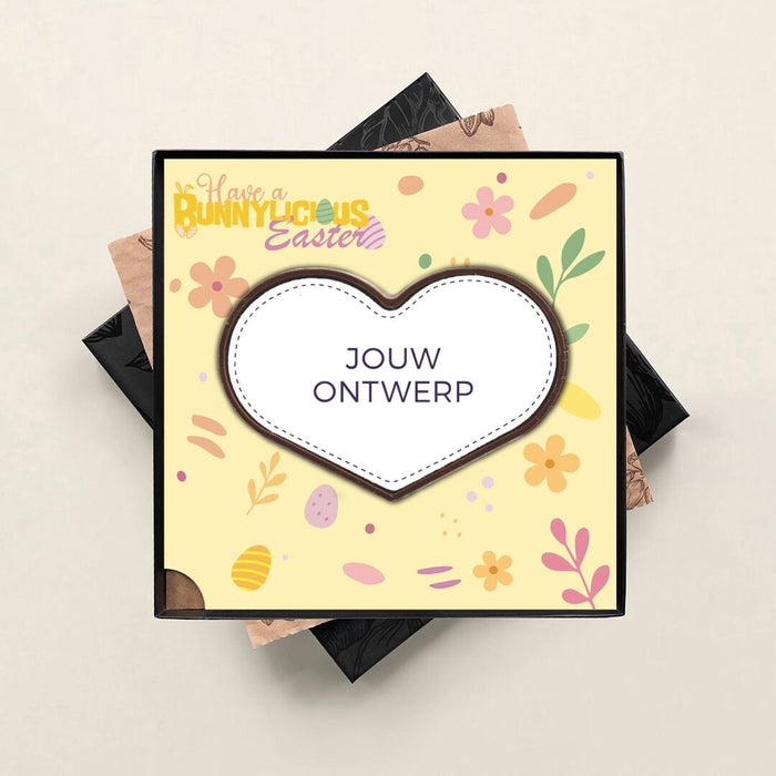 Chocolade hart in luxe geschenkdoos met thema