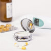 PD 005 Pillendoosje – Rond Metalen Medicijndoosje met 3 Vakken