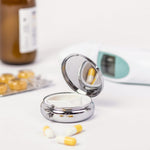 PD 005 Pillendoosje – Rond Metalen Medicijndoosje met 3 Vakken