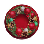 WD 036 Rond kerst koekblik – luxe metalen blik voor kerstgeschenken