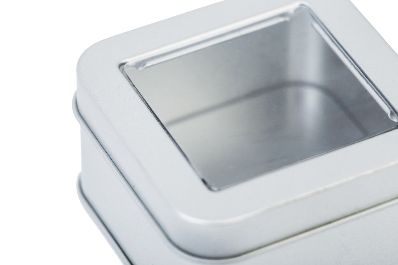DSQ 70.40W Chocolate Tin Box met Venster – Luxe blikverpakking met kijkvenster