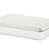 DSE 005 Promotionele Blikdoos 188x122x35 mm – bedrukbare tin box met scharnierdeksel