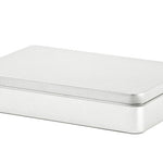 DSE 005 Promotionele Blikdoos 188x122x35 mm – bedrukbare tin box met scharnierdeksel