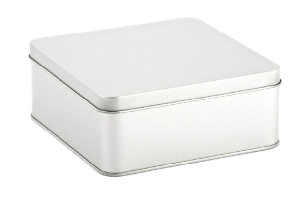 DSQ 010 Square Tin Box met Stulpdeksel – Ruime metalen verpakking voor gifts en accessoires