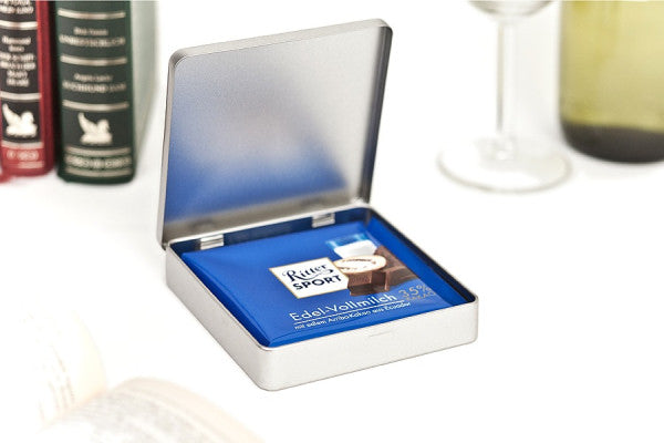 CO 015 Square Chocolate Tin – Platte blikverpakking voor chocolade